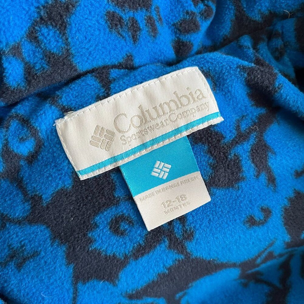 Columbia royal blue down snowsuit 12-18m - Picture 3 of 11